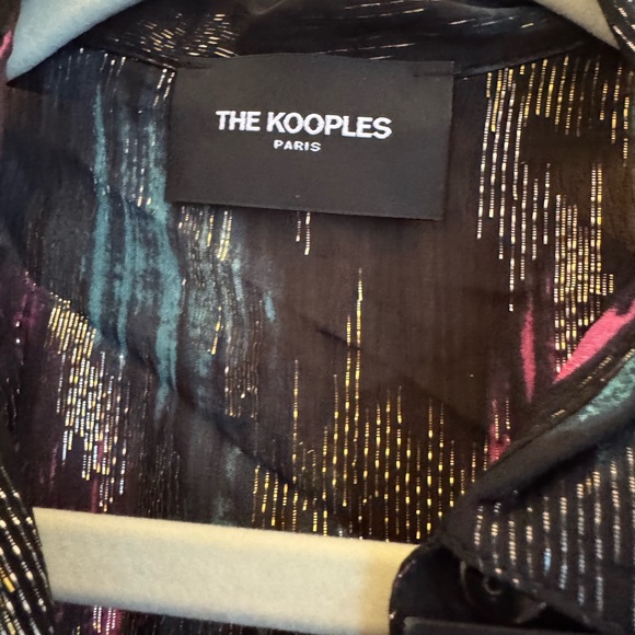 NWT The Kooples Black and Multicolor Blouse and Cami - Picture 6 of 8